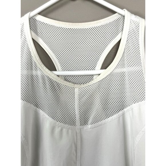 LIJA White Compression Athletic Dress S Mesh Stretch Y2K Tennis Golf Pickleball - Picture 3 of 10